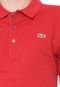 Camisa Polo Lacoste L!VE Reta Logo Vermelha - Marca Lacoste