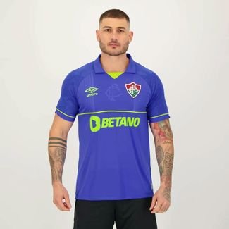 Camisa Umbro Fluminense Goleiro 2023 Azul e Verde
