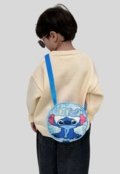 Bolsa Infantil Alça Transversal Média Bolsinha Lillo Stitch Shoulderbag Passeio Criança Necessaire Maleta Juvenil Personagem Mini Estojo Reforlçada - Marca Meimi Amores