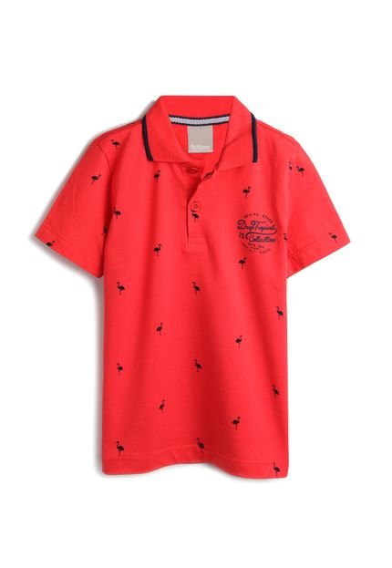 Camiseta Carinhoso Menino Estampa Vermelha - Marca Carinhoso
