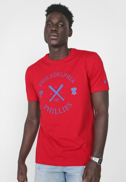 Camiseta New Era Philadelphia Phillies Vermelha - Marca New Era