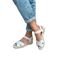 Sandália Anabela Tramada baixa  Stock Sandals Off-white - Marca Stock Sandals