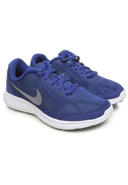Tênis Esportivo Infantil Nike Nike Revolution 3 (Gs) Blue Azul - Marca Nike