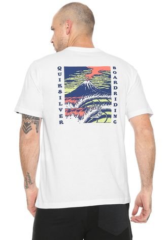 Camiseta Quiksilver Tropic Eruption Branca