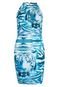 Vestido Lança Perfume Tiger Azul - Marca Lança Perfume