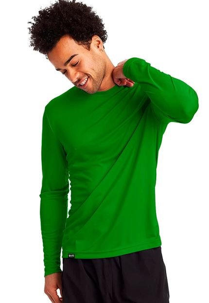 Camiseta UV de Proteção Solar Slim Fitness Verde Bandeira - Marca Slim Fitness