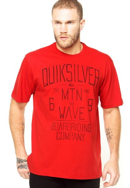 Camiseta Quiksilver Vermelha - Marca Quiksilver