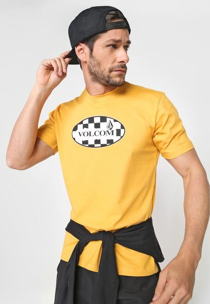Camiseta Volcom Menial Amarela - Marca Volcom