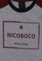 Camiseta Nicoboco Menino Escrita Cinza - Marca Nicoboco