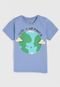 Camiseta Tricae Eco & Fun Em Algodão Consciente Infantil Planet B Azul - Marca Tricae Eco & Fun
