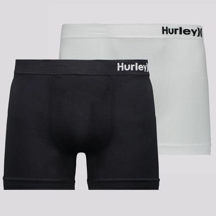 Kit de 2 Cuecas Hurley Preta e Branca - Marca Hurley