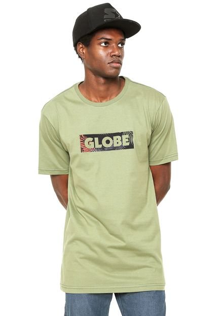 Camiseta Globe Feather Box Verde - Marca Globe