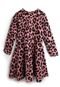 Vestido Milon Animal Print Rosa - Marca Milon