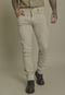 Calças Jeans Slim Fit com Bolsos na Cor Areia Lemier Collection - Marca Lemier Jeans