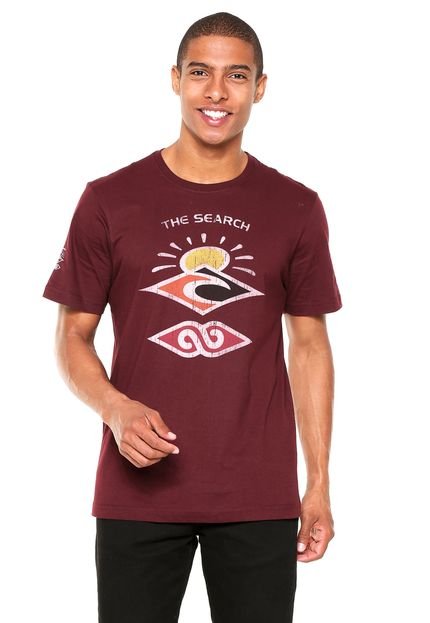 Camiseta Rip Curl The Search Vinho - Marca Rip Curl