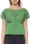 Camiseta Colcci Fitness Estampada Verde - Marca Colcci Fitness