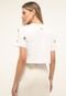 Camiseta Cropped Colcci Ilhoses Off-White - Marca Colcci