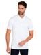 Polo Dudalina Masculina Slim Fit Malha Branca - Marca Dudalina