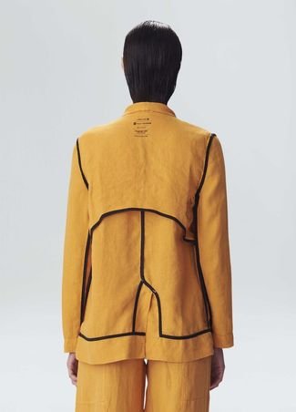 Blazer Osklen Over Suit-Amarelo Escuro