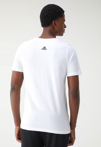 Camiseta adidas Sportswear Reta Brand Love Branca