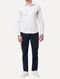 Camisa Calvin Klein Masculina Slim Grid Xadrez Branca - Marca Calvin Klein