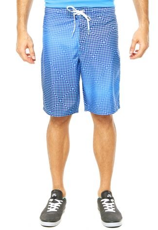 Bermuda Nike Beach Checkered Azul
