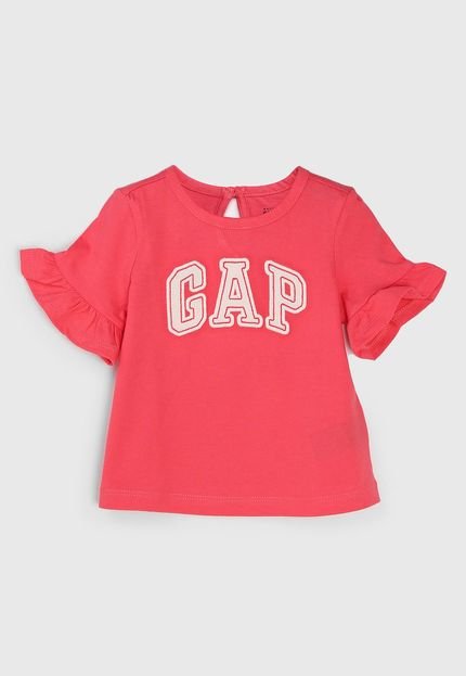 Blusa GAP Infantil Logo Rosa - Marca GAP