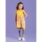 Vestido Infantil Menina Amarelo Com alcinha tropical - Marca Molekada