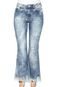Calça Jeans Lez a Lez Cropped Flare Acid Azul - Marca Lez a Lez