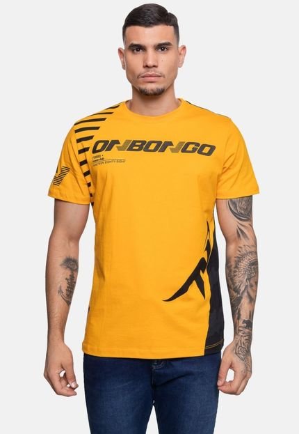 Camiseta Onbongo Masculina Ocean Mostarda - Marca Onbongo