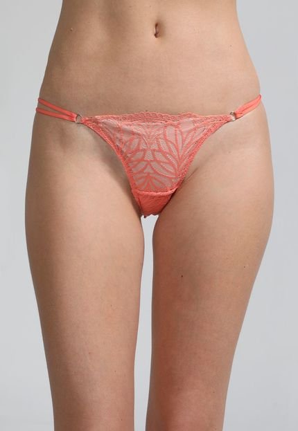 Calcinha Colcci Underwear String Renda Laranja - Marca Colcci Underwear
