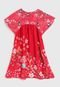 Vestido NANAI BY KYLY Infantil Floral Vermelho - Marca NANAI BY KYLY