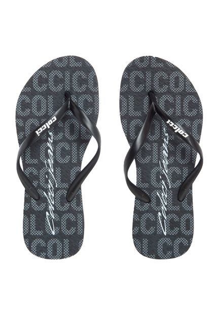 Chinelo Colcci Monograma Preto - Marca Colcci