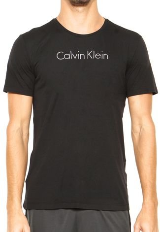 Camiseta Calvin Klein Performance Athletic Lo Preta