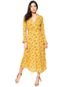 Vestido For Why Midi Floral Amarelo - Marca For Why
