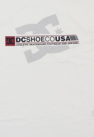 Camiseta DC Shoes Menino Logo Branco