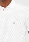 Camisa Polo Tommy Hilfiger Reta Geométrica Branca - Marca Tommy Hilfiger