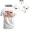 Camiseta Plus Size Unissex Algodão Macia Premium Estampada Urso Galm Frente e Costas - Branco - Marca Nexstar
