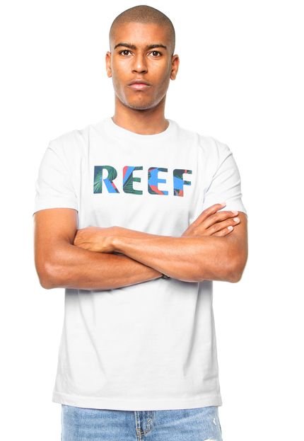 Camiseta Reef Palm Branca - Marca Reef