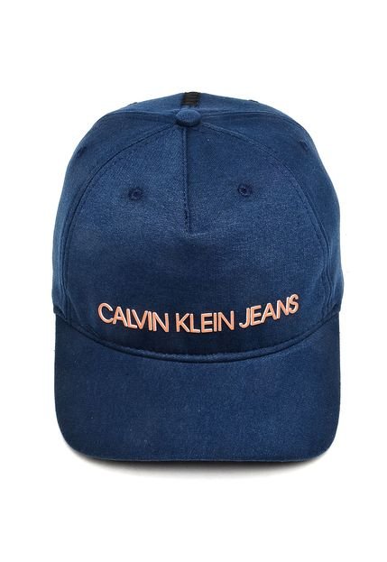 Boné Calvin Klein Snapback Relevo Azul - Marca Calvin Klein