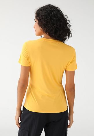 Camiseta adidas Performance Slim 3 Stripes Amarela
