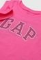 Blusa Infantil GAP Logo Rosa - Marca GAP