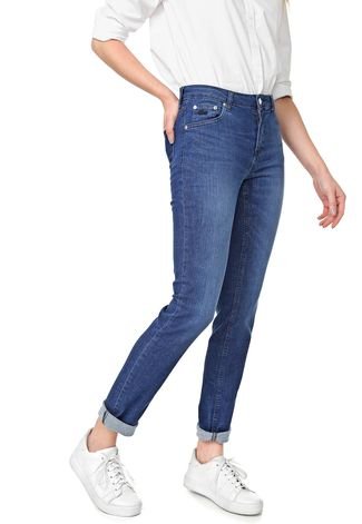 Calça Jeans Lacoste Skinny Denim Azul