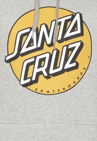 Moletom Santa Cruz Classic Dot Cinza