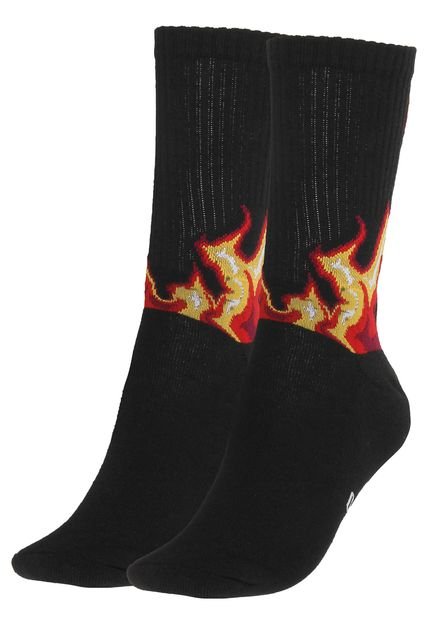 Meia Socks Co Fire Preta - Marca Socks Co