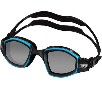 Óculos de Natação Speedo Invictus - Preto/Azul - Marca Speedo