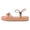 Sandália Feminina Chinelo Plataforma Donatella Shoes Brilho Strass Flat Soft Nude - Marca Monte Shoes