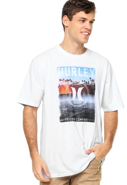 Camiseta  Manga Curta Hurley Chiller Branca - Marca Hurley