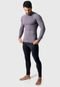 Camisa Térmica Adulto Masculina Segunda Pele Praia Surf Proteção Uv RLC Modas Cinza - Marca RLC Modas