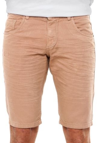 Bermuda Jeans Zune Slim Bege
